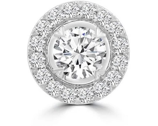 9K WHITE GOLD 0.33CT HI I1 DIAMOND PENDANT