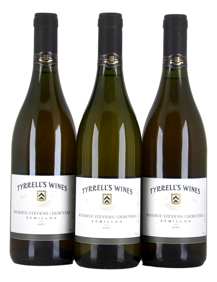 Tyrrell's Reserve Stevens/Debeyers Semillon 1997 (3x 750mL)