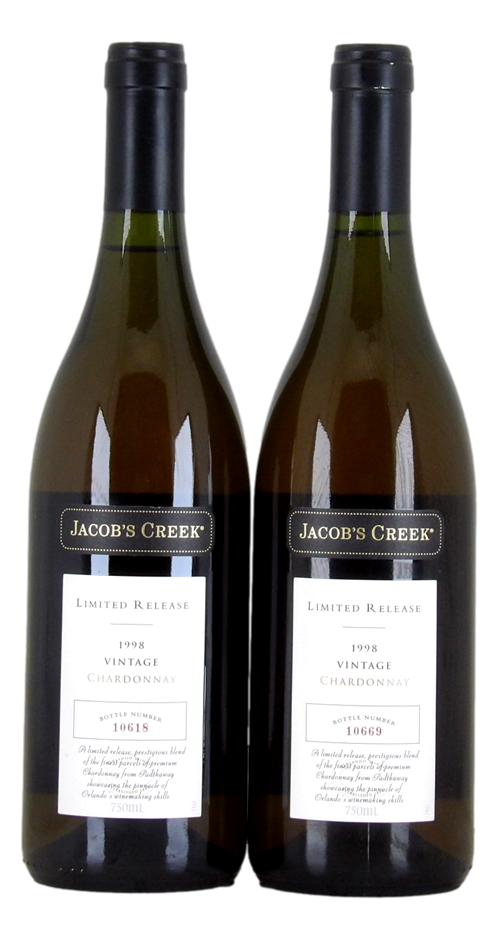 Jacob's Creek Limited Release Chardonnay 1998 (2x 750mL), Barossa Valley