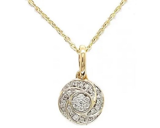 9K Yellow GOLD 0.20CT HI I1 DIAMOND RING