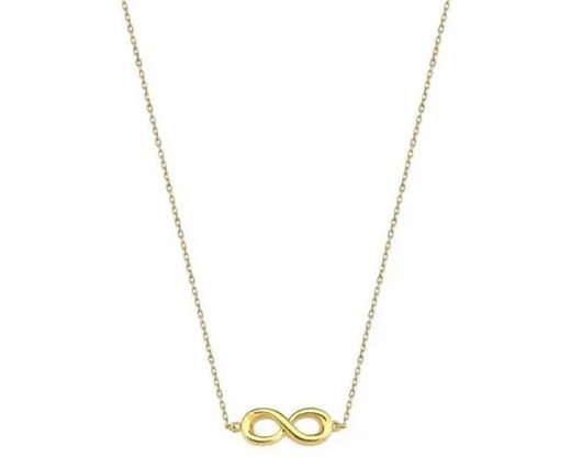 9K YELLOW GOLD FAITH LOVE HOPE NECKLACE 40-45cm