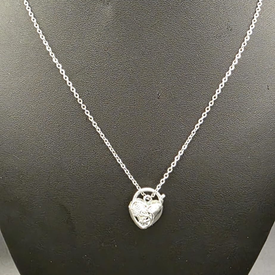 Designer Vegas Locket Necklace in Silver