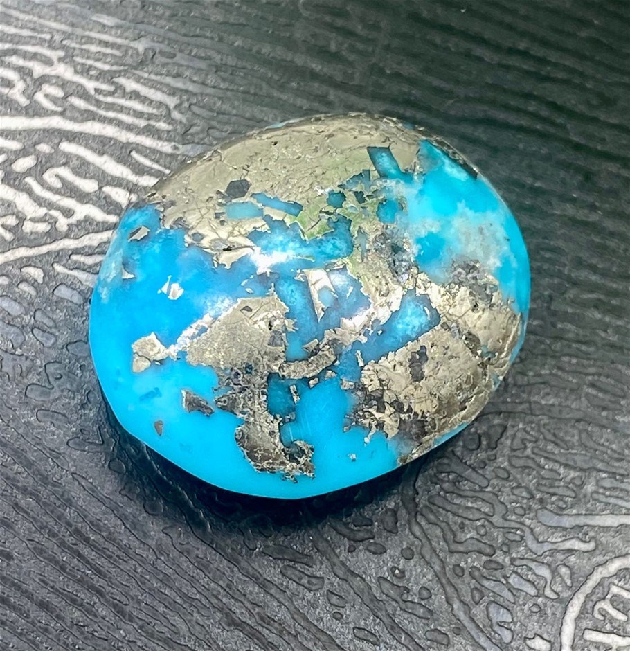 26.90 CT Quality Natural Pyrite Turquoise