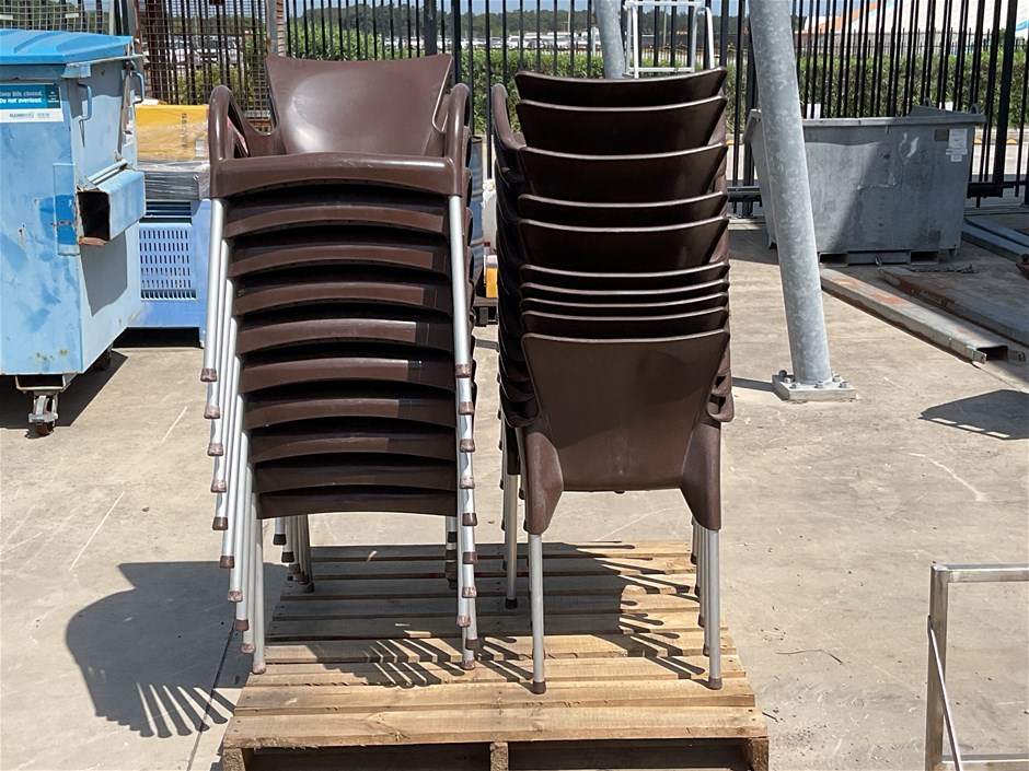 <p>Dark Brown Chocolate Coloured Chairs x 20</p>