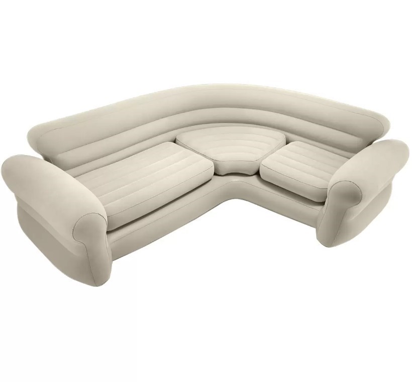 INTEX Inflatable Corner Sofa, Indoor Use Only, Max Weight of 400kg. NB: Has