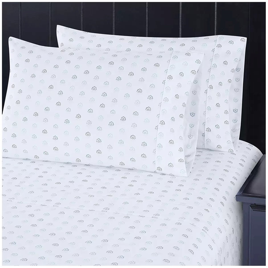 SOUTH POINT 6pc Sheet Set, Queen, Provence Medallion.