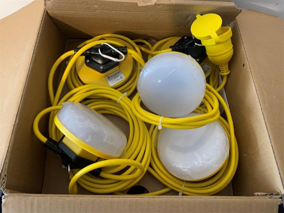 Last 2 - New in Box Kinlights 10-Head String Work Lights, 130W - Qty 1