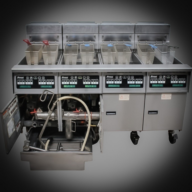 Pitco SG14R Gas Ultimate Fryerstation 3 Pan And Split Pan Deep Fryer ...