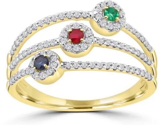 9K YELLOW GOLD 0.36CT HI I1 DIAMOND NECKLACE 40-50cm