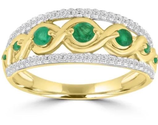 9K WHITE GOLD 0.33CT HI I1 DIAMOND RING