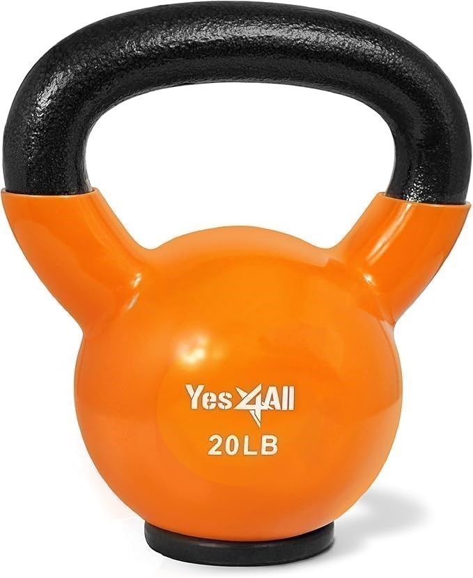 Yes4All Kettlebells Rubber Base, Kettlebell Set for Women, Strength Trainin