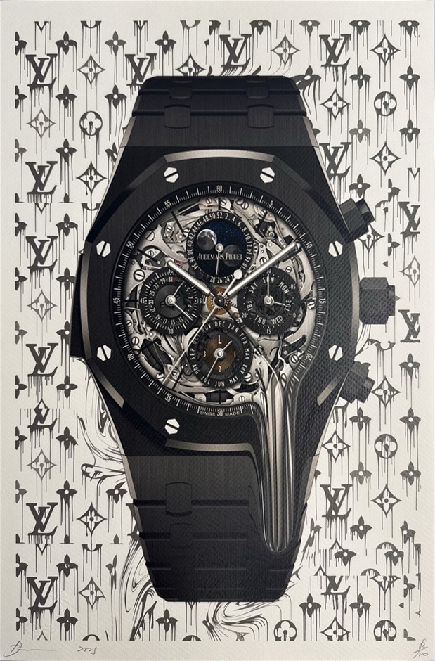Death NYC Signed Street Art Print "AP Watch/LV Style" Limited Edition