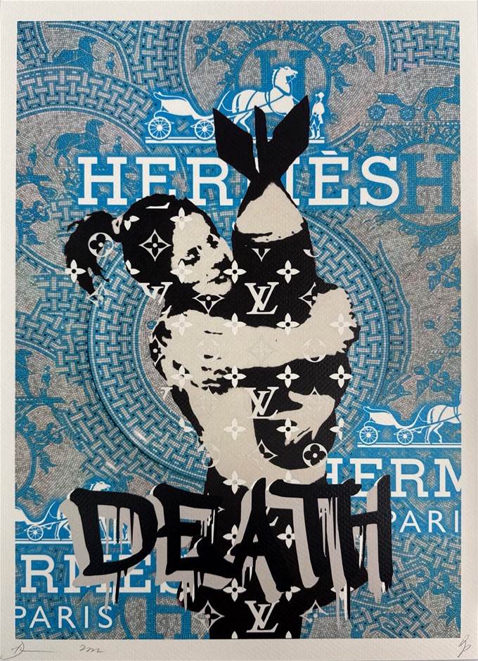 Death NYC Signed Street Art Print "Bomb Hugger/H Style " Artist Proof