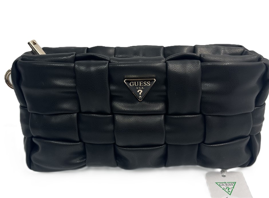 GUESS Black Marion Mini Clutch/Shoulder Bag