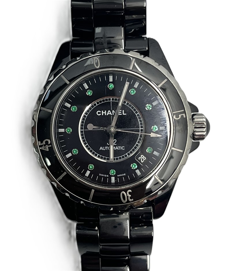 CHANEL J12 Automatic Emerald Ceramic Watch