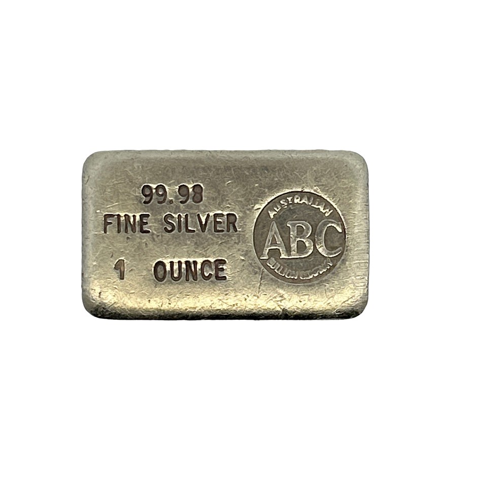 ABC Fine Silver 1 Oz 99.98 Ingot
