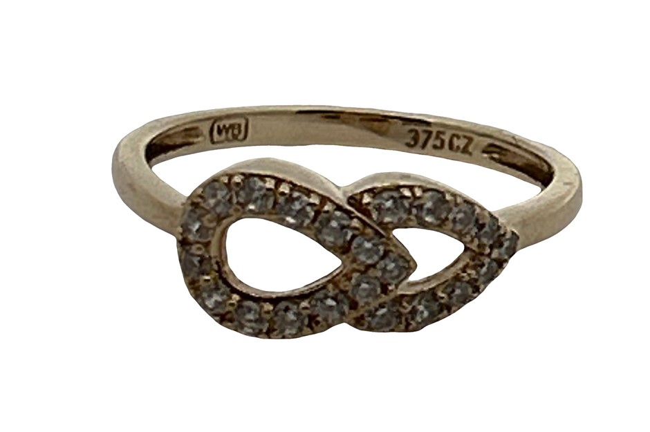 9ct Yellow Gold Cubic Zirconia Ring