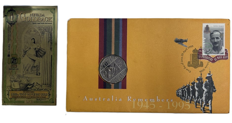 1 x ROYAL AUSTRALIAN MINT 1995 Australia Remembers 50 Cent Collectors Coin