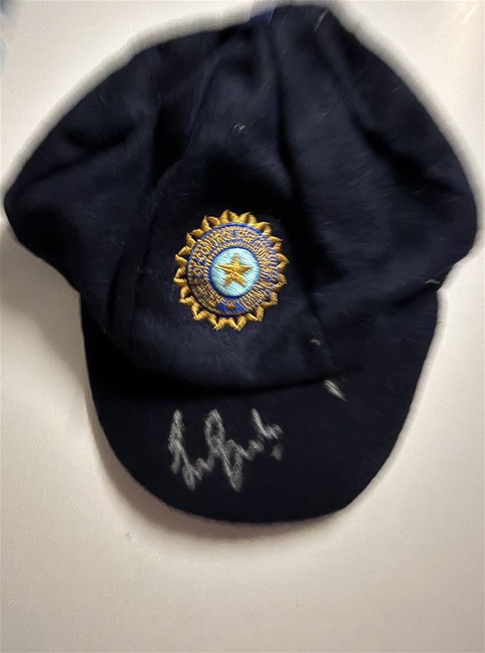SUNIL GAVASKAR SIGNED INDIAN CRICKET TEST CAP