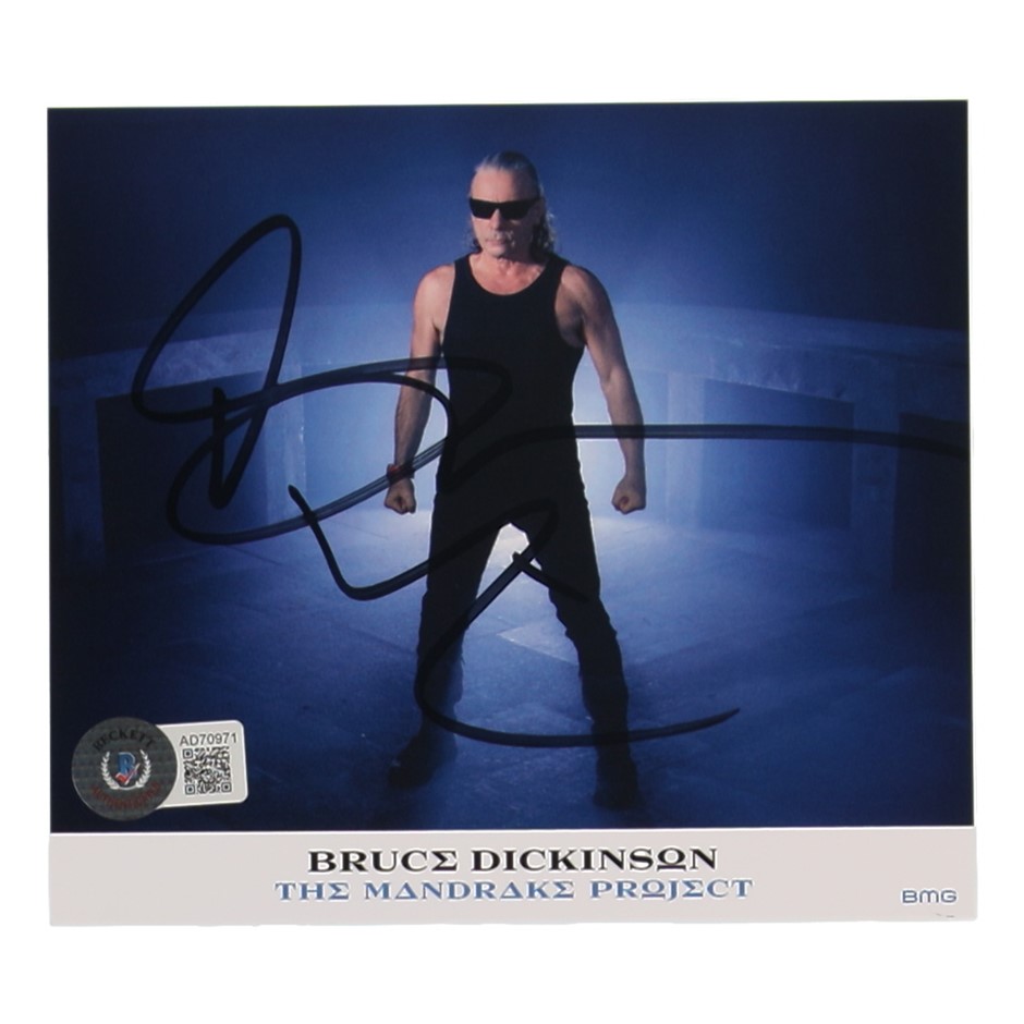 IRON MAIDEN LEAD BRUCE DICKINSON SIGNED CD COVER