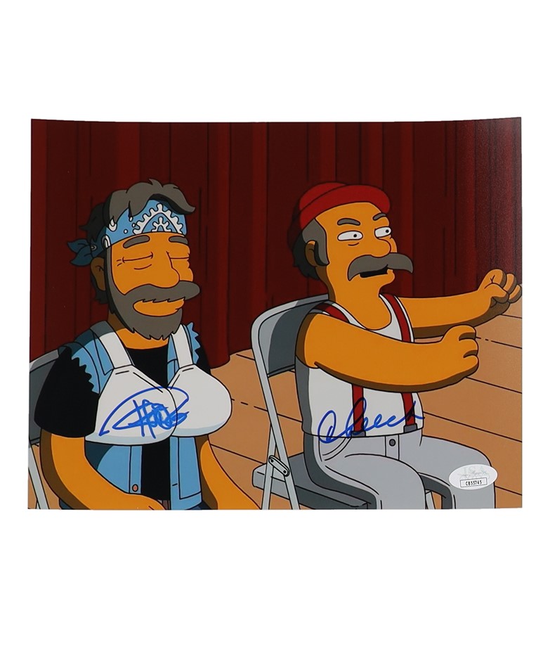 CHEECH & CHONG DUAL SIGNED 'THE SIMPSONS'