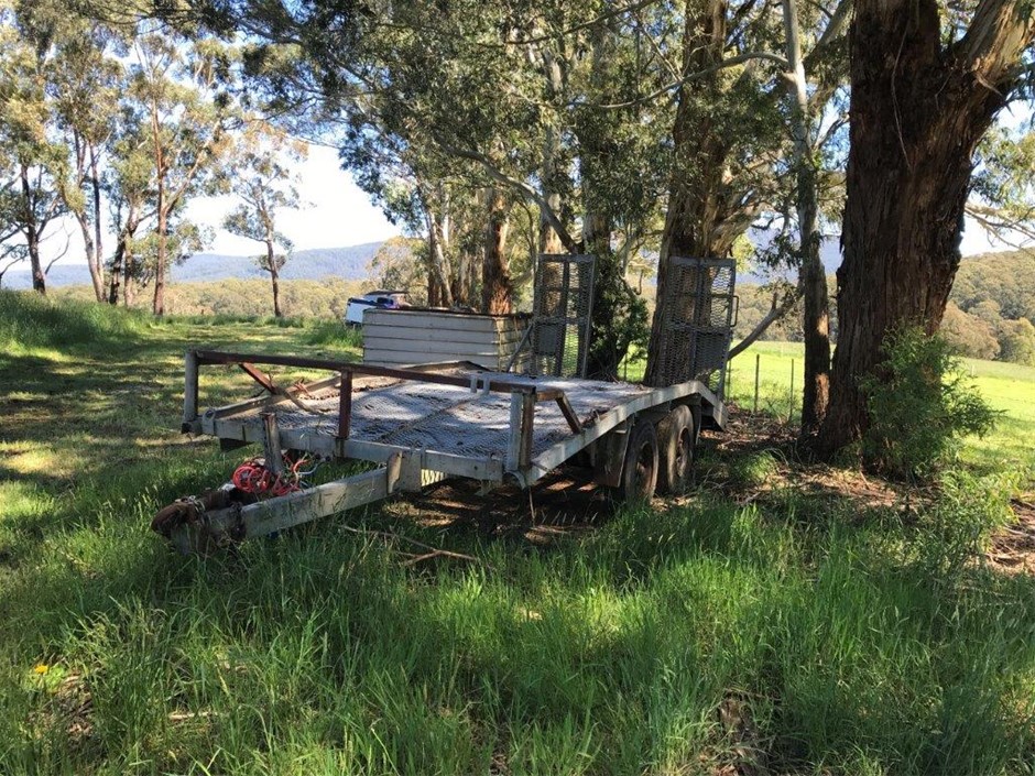 Steel Fabricated Tandem Beavertail Trailer