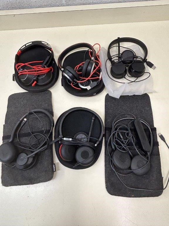 6 x JABRA Corded Gaming Headphones with Microphone