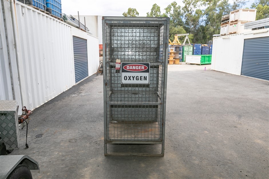 Single Door Gas Bottle Storage Cage