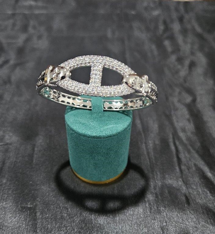 PT950/ITALY Gold Filled bangle -(stamped PT950/Italy)