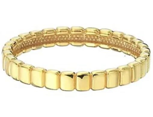 9K Yellow Gold RIBBED RING