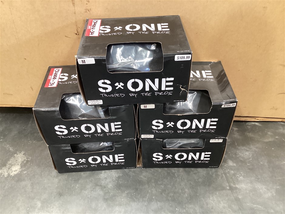 Medium Black Matte S1 Lifer Helmet x 5