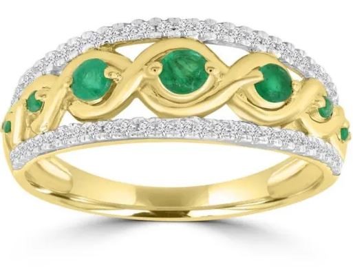 9K WHITE GOLD 0.33CT HI I1 DIAMOND RING