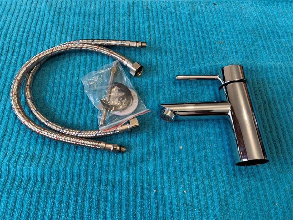 New in Box Tim-Tam Basin Mixer, Chrome Finish - Quantity 1