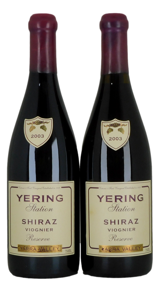 Yering Station Shiraz Viognier 2003 (2x 750mL), Yarra Valley
