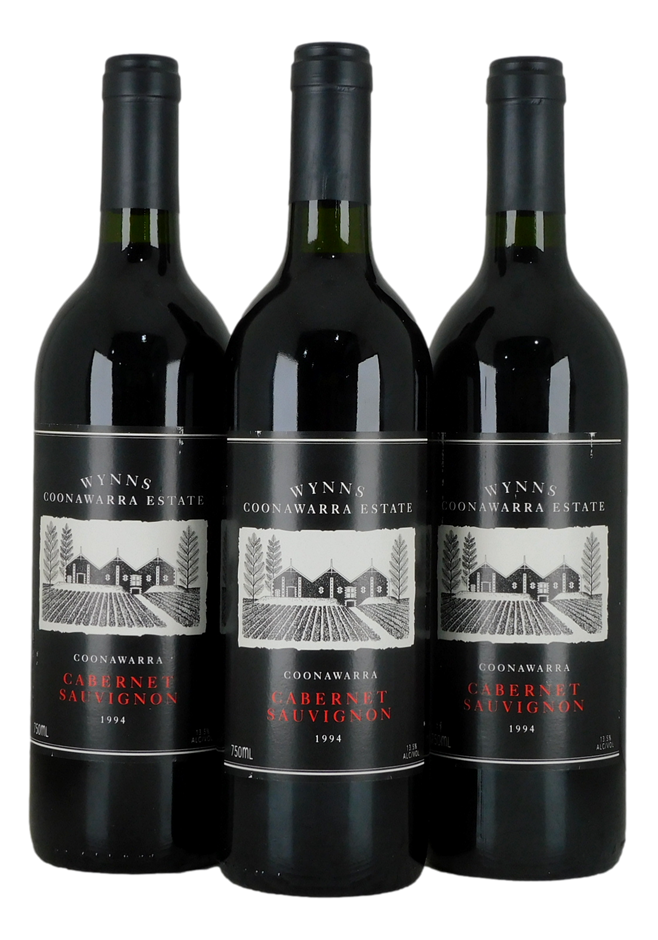 Wynns Coonawarra Black Label Cabernet Sauvignon 1994 (3x 750mL),