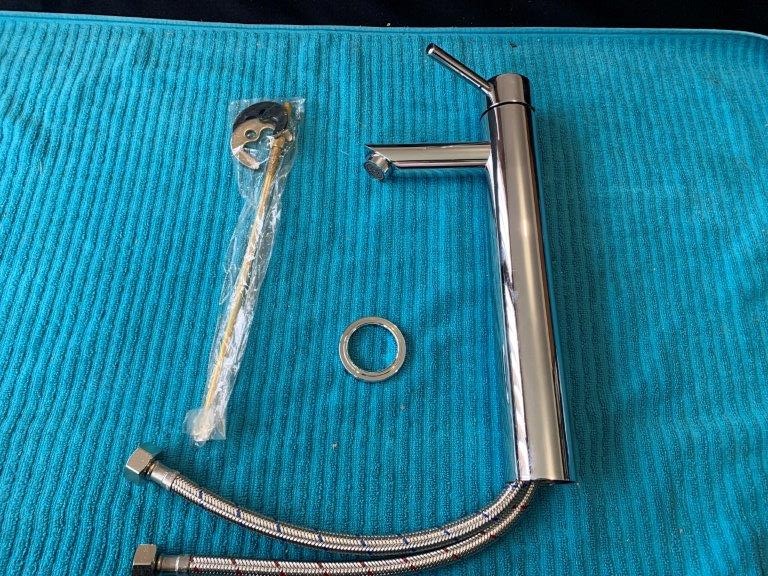 New in Box P & P Tapware Extender Basin Mixer, Brass - Quantity 1