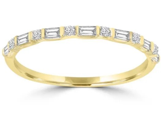 9K Yellow GOLD 0.15CT HI I1 DIAMOND RING