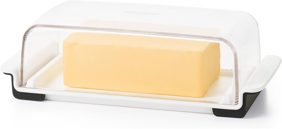OXO Good Grips Wide Butter & Cream Cheese Dish White (9.4 cm × 19.6 cm × 5.