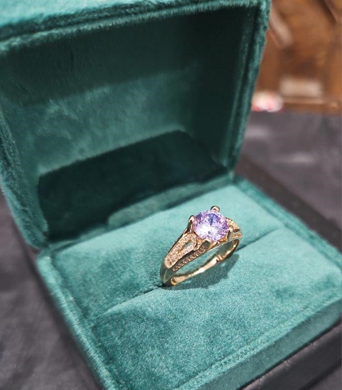 18KGold-filled/Italy Solid Yellow Gold Filled Ring -(stamped)-Warranty