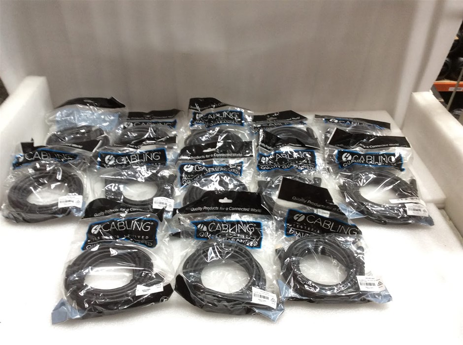 Cabling 5m HDMI V2.0 High Speed with Ethernet Channel - New (Lot of 13)