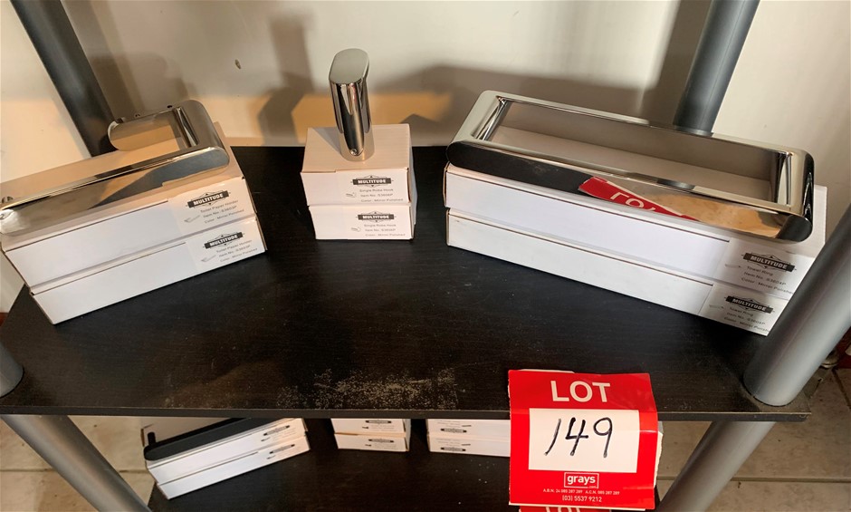 New in Boxes Multitude Mirror Polish Bathroom Accessories