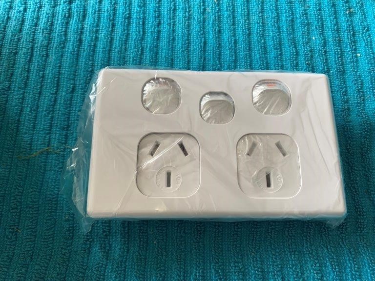 Jinhang Wall Socket, Horizontal - Qty 2 Boxes