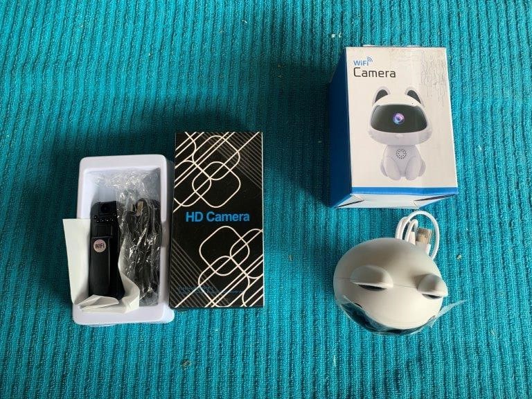 New in Boxes 2 x Small Wi-Fi Cameras - Quantity 2