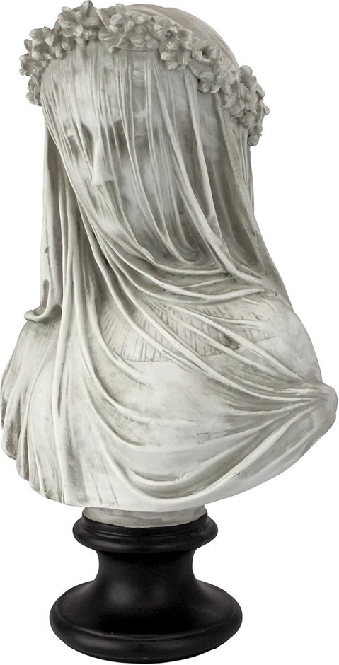 DESIGN TOSCANO The Veiled Maiden Sculptural Bust.