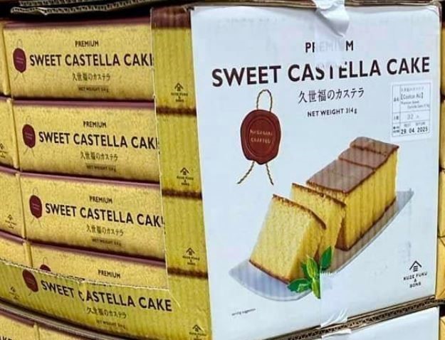 4 x KUZE FUKU & SONS Premium Sweet Castella Cake, 314g. Best Before: 10/202