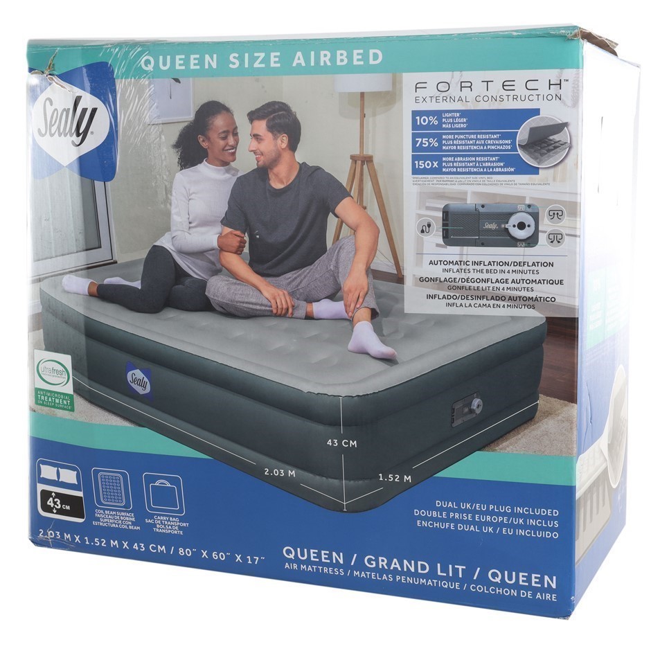 SEALY Premium Air Mattress Queen Size. NB: Not in original box & condition