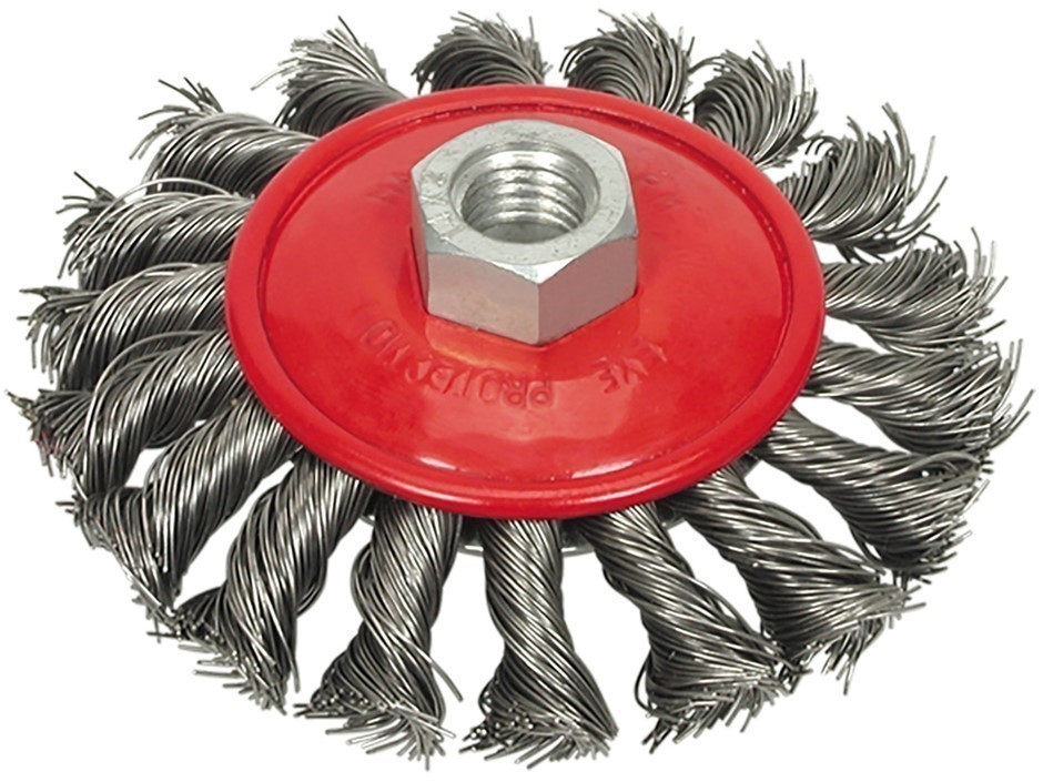 5 x VOREL Twisted Wire Bevel Brushes.