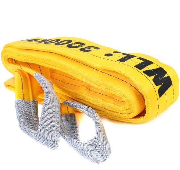 2 x Flat Webb Lifting Slings, WLL 3,000kg x 1.5M (With Test Cert).