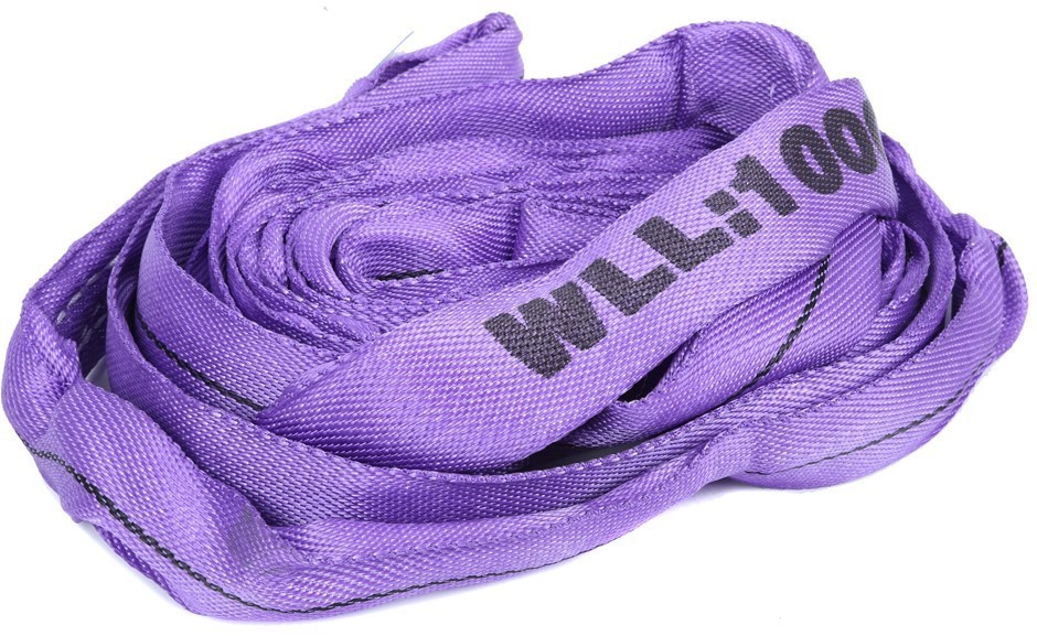 2 x Round Lifting Slings, WLL 1,000kg x 3M (With Test Cert).