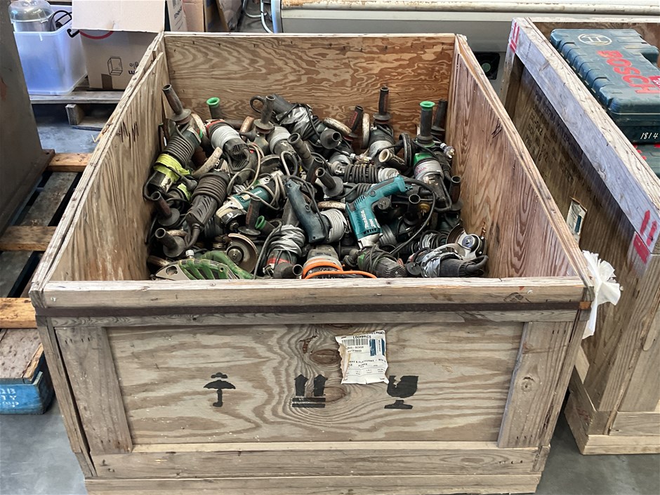 Qty Assorted Power Tools x 1 Crate